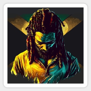 Rasta Jamaica man Sticker